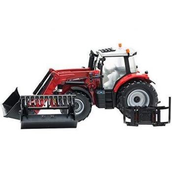 TOMY Britains - Bri43082 - Vehículo Miniatura - Modelo para la Escala - Massey Ferguson 6616 Tractor con Cargador - Escala 1/32