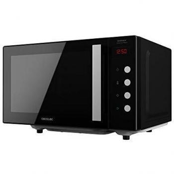 Cecotec Microondas sin plato GrandHeat 2000 Flatbed Black. Capacidad 20 litros, Potencia 700 W, Temporizador