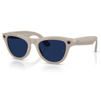 Gafas de sol Ray-Ban Meta Skyler Gen 2 unisex con lentes fotocromáticas Clear Sapphire en gris brillante