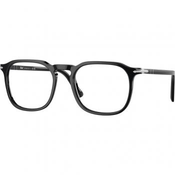 Persol PO3337V Col. 95 Unisex Eyeglasses Black Size 50 (Frame Only) - Blue Light Block Available