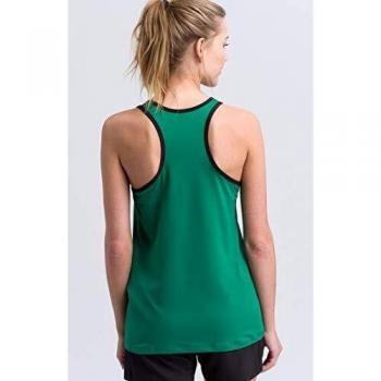 Erima GmbH 1081926 Top de Deporte, Mujer, Smaragd/Negro/Blanco, 34