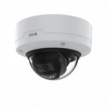Axis M3126-LVE White Fixed-Dome Outdoor Network Surveillance Camera - Vandal-Resistant, Weatherproof, 4 MP, Day/Night, Audio, LAN