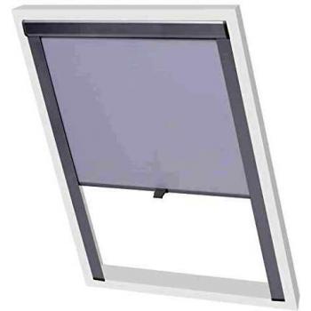 vidaXL Persiana Opaca Enrollable Blanca UK08 Cortinas Estores Ventanas Hogar