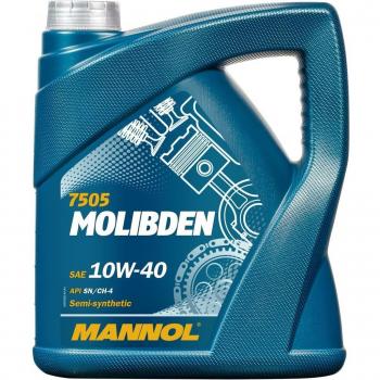 Aceite de motor MANNOL MOLIBDEN SAE 10W-40 semi-sintético 4L para VW, Audi y Opel