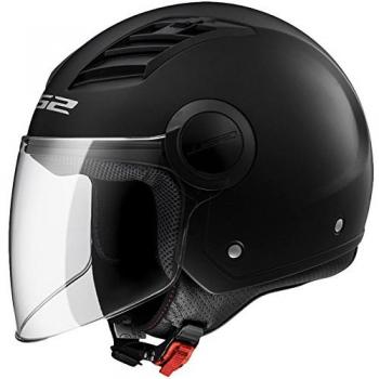 LS2, Casco Moto Jet Airflow Negro Mate, L
