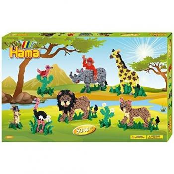 Juego de Perlas Hama Safari - 5000 Piezas Midi para Planchar