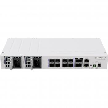 MikroTik CRS510-8XS-2XQ-IN L3 Managed Switch with 2x100G QSFP28 and 8x25G SFP28, Power over Ethernet (PoE)