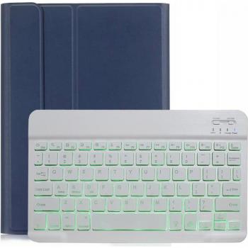 Funda de teclado retroiluminada de cuero extraíble con Bluetooth para Samsung Galaxy Tab S6 10.5 T860 T865 SM-T860