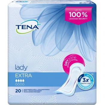 TENA Discreet Extra x10 - Compresas Absorbentes para Incontinencia y Pérdidas de Orina Moderadas con Forma Anatómica y Control de Olores