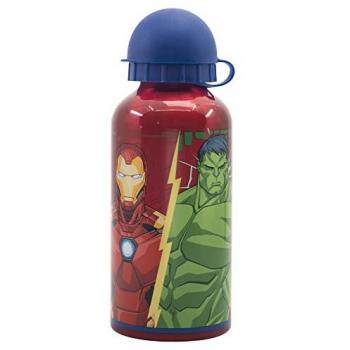 Botella de Aluminio Infantil 400 ml Los Vengadores Fuerza Invencible