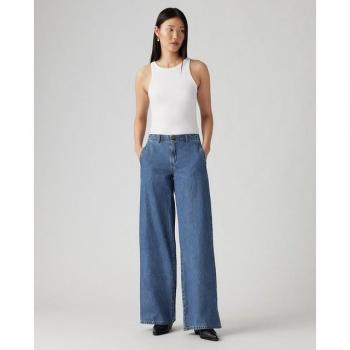 Vaquero de mujer Levi's® XL Chino™ con pierna ancha y bolsillos traseros, talla 29/31 - Azul marino
