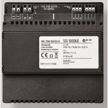 Siedle NG 706-30/33-0 Black Power Supply Adapter for Intercom System