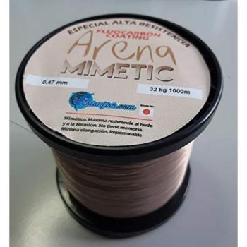 Línea de pesca Estanfish Monofilamento Arena 1000 M Transparente, Nylon Monofilamento Arena Mimetic 0.47 mm, resistencia de 32 kg
