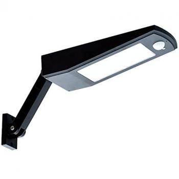 Aplique de Pared Solar de Exterior, Panel de Policristalino, Sensor de Movimiento 5 Metros, IP65, 900 Lúmenes, 6000K