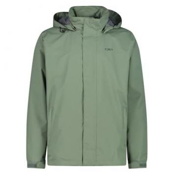 Chubasquero de montaña CMP con capucha, transpirable y cortaviento, color verde, talla 48 para hombre