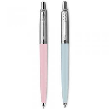 Parker Jotter Originals colección de bolígrafos pastel | colores surtidos de los años 50 | punta mediana | tinta azul | 2 unidades