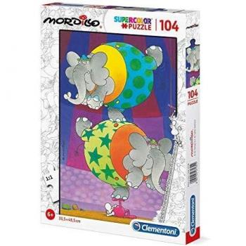 Clementoni- Puzzle 104 Piezas Mordillo : The Balance
