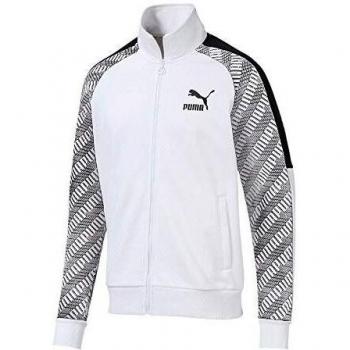 PUMA Chaqueta T Track AOP TR Blanco Gris