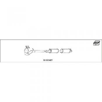 Kit de reequipamiento HJS 93 15 9477: Catalizador y Filtro de Partículas Combinados Originales® City-Filter®