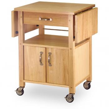 Winsome Wood Drop-Leaf Kitchen Cart