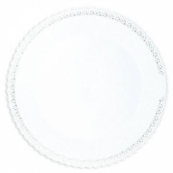 Plato de encaje redondo blanco Ø 32 cm - Ideal para pasteles y repostería