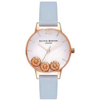 Olivia Burton Women's Dancing Daisy Analog Quartz Watch with Synthetic Leather Strap OB16CH04