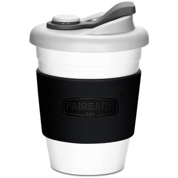 Taza de Café para llevar con Tapa, Mug Café Reutilizable con Manga Antideslizante, Vasos de Café Ecológica de Viaje con sin BPA, Coffee To Go apto para Lavavajillas y Microondas, 340ml