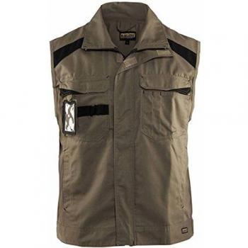Two-Tone Industrial Vest Blaklader Beige/Black Size M