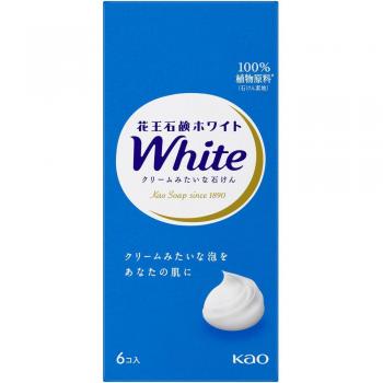 Kao White Floral Body Soap - Regular Size 6 Pack (510g) General Purpose