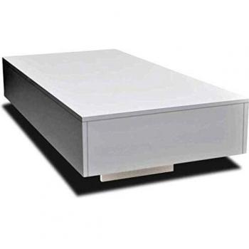 vidaXL Coffee Table High Gloss White