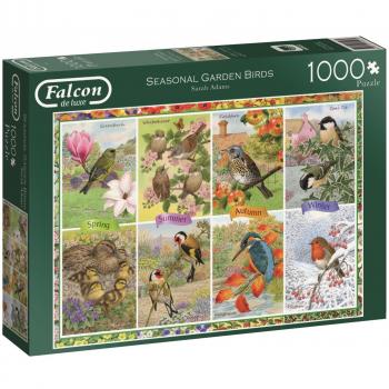 Jumbo Falcon Seasonal Garden Birds 1000-Piece Puzzle