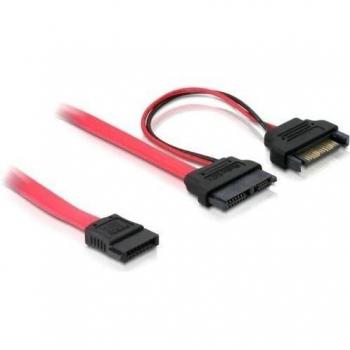 DeLOCK Cable Slim SATA 13-Pin 7-Pin SATA + SATA Power