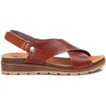 Sandalia Refresh 170781 Camel con Cierre Adherente