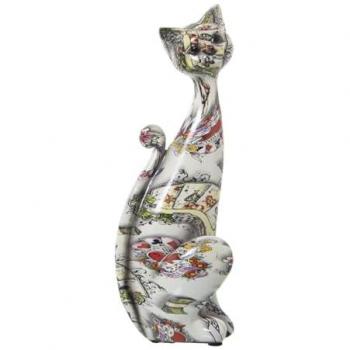 Figura Decorativa Gato Alexandra House Living Acrílico Plástico Melamina