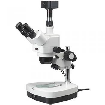 AmScope SH-2TY-10X-60X C2-3MT Zoom Est-reo Microscopio hal-geno dual, c-mara de 3 megap-xeles Digital