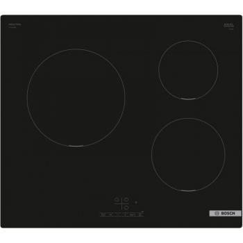 Bosch Serie 4 INDUCCIÓN, Negro, 3 zonas I Gran zona 24 cm I Serig. Circular