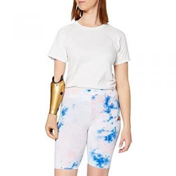 Ellesse Pantalón Corto Casual para Mujer, teñido Anudado, 6