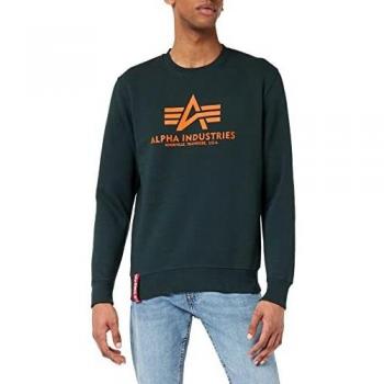 Alpha Industries Men's Basic Sweatshirt Dark Petrol L