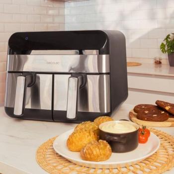 Freidora de Aire Cecotec Cecofry Advance 9000 Inox 9L 2800W 8 Programas Negro