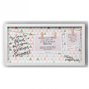 Marco Madera Colgante Personalizable 42x22 Cm Que Seamos Tan Felices Que No Sepamos Si Vivimos O SoÑamos