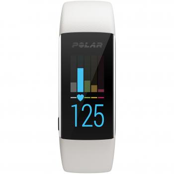 Polar A370 - Pulsómetro, Unisex Adulto, Color Blanco, Tamaño M/L