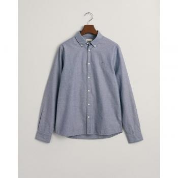 Camisa Oxford Shield Teens azul Gant - Elegante prenda de vestir para jóvenes con protección y estilo.