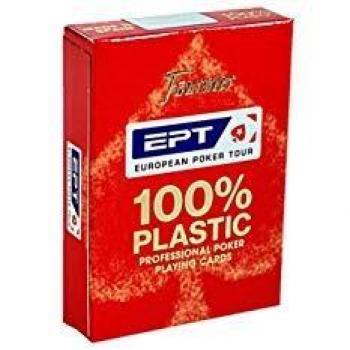 Fournier-10018440 Baraja de Poker Profesional EPT 100% Plástico, Multicolor
