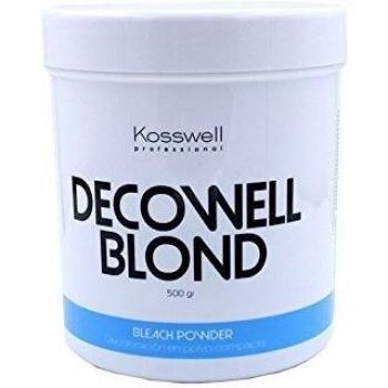 Kosswell Decowell Blond, Decoloración En Polvo Compacta - 500 gr