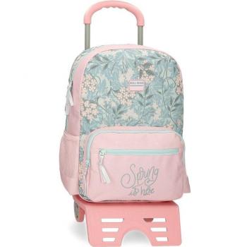 Mochila escolar Roll Road Spring is here 42 cm con carro
