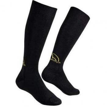 Calcetines La Sportiva Skimo Race negro con logo amarillo - Talla M