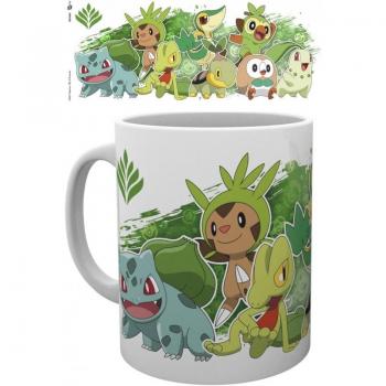 Taza Pokémon Grass Partners 320 ml Cerámica Multicolor - Caja de 2 unidades (12x8x10 cm)