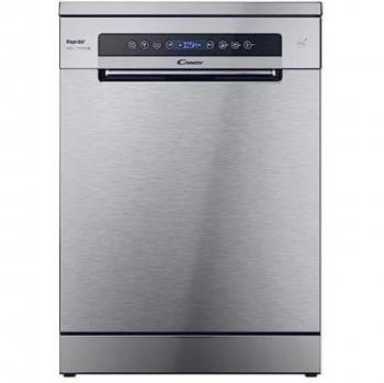 Candy Lavavajillas RapidÓ CF 6C4F1X, Libre Instalación, 16 Cubiertos, Wi-Fi + BLE Conectado, 8 Programas, Smart Basket y Smart Door, Clase C, Inox