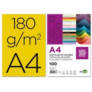 Liderpapel 180G/M2 - Cartulina, A4, Oro