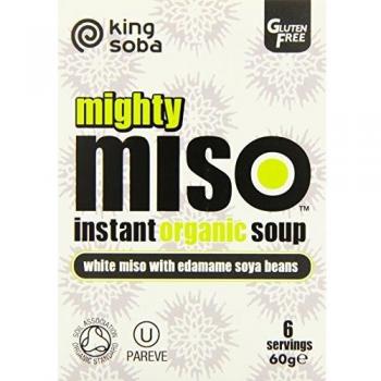 King Soba Miso sopa orgánica instantánea Edamame soja frijol 60 g padre